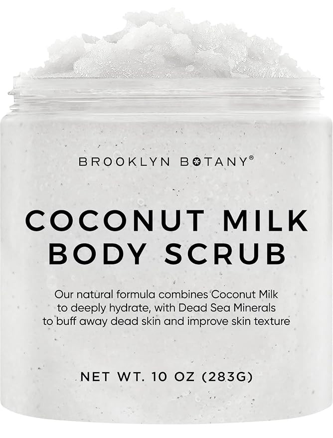 Brooklyn Botany Coconut Milk Body Scrub - Moisturizing and Exfoliating Body, Face, Hand, Foot Scr... | Amazon (US)