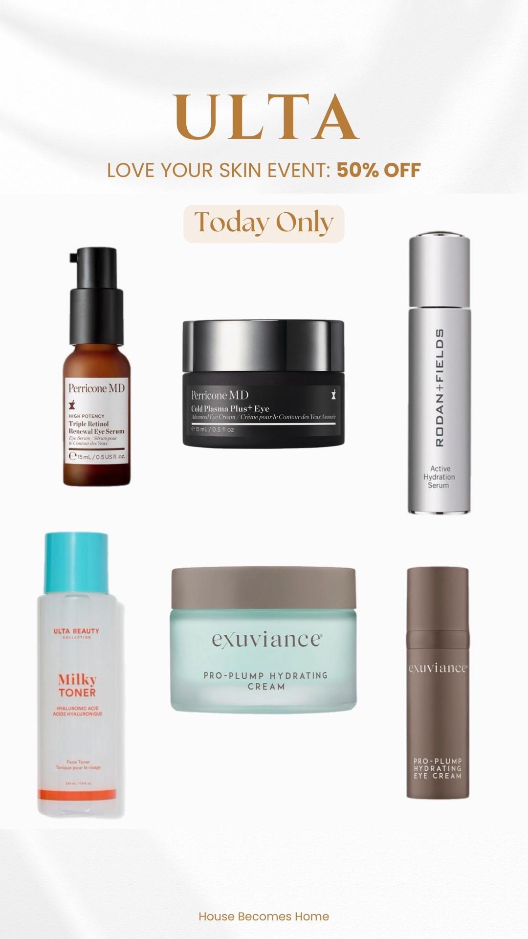 Ulta Love Ypur Skin Event! 50% off today only!




#LTKBeauty #LTKFindsUnder50 #LTKSaleAlert