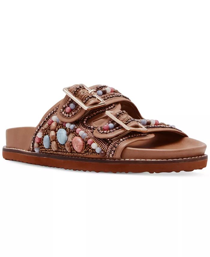 Steve Madden Women's Cabo Embellished Footbed Sandals - Macy's | Macy's