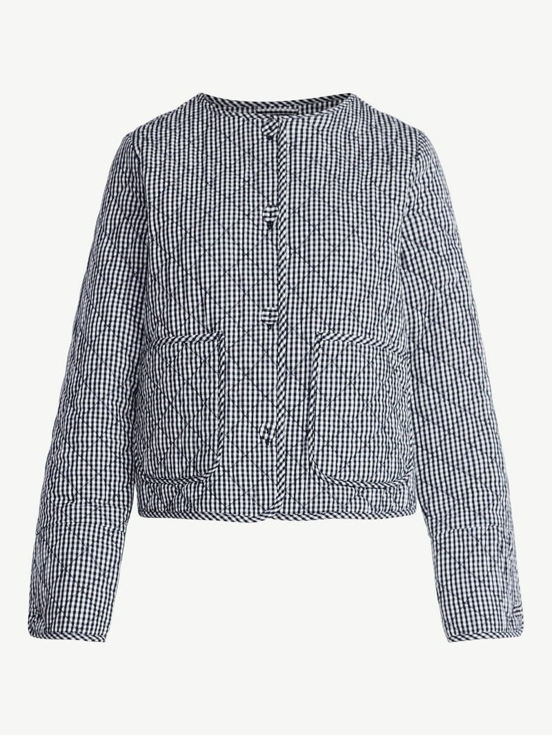 Free Assembly Women's Collarless Cotton Quilted Jacket, Sizes XS-XXL #LTKunder50 