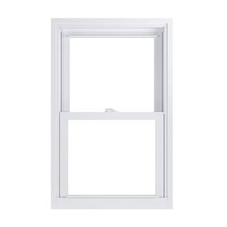 American Craftsman 23.75 in. x 37.25 in. 70 Pro Series Low-E Argon Glass Double Hung White Vinyl ... | The Home Depot