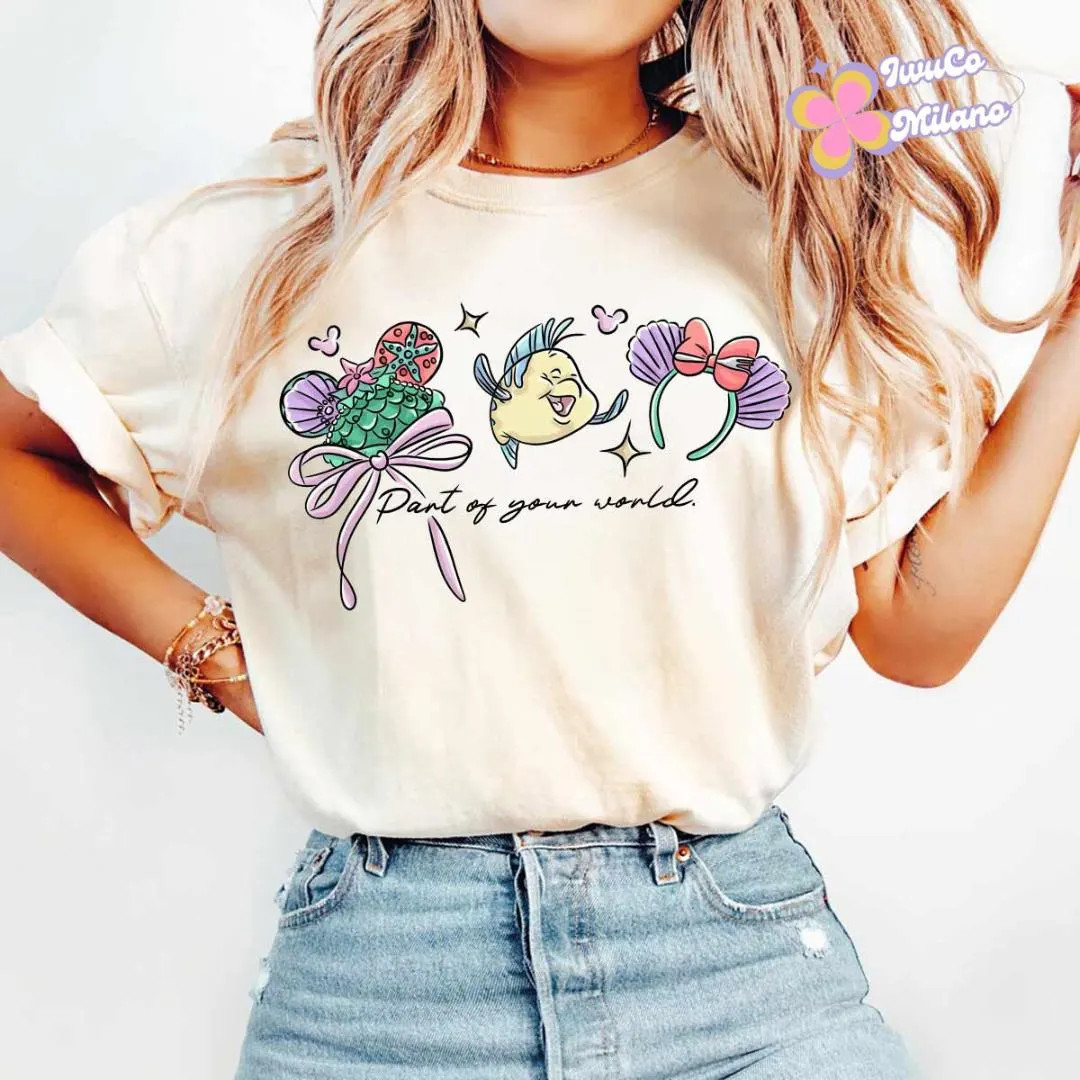 Coquette Bow Minnie Headband Disney the Little Mermaid Princess Ariel Shirt, Disney Girl Trip Tee... | Etsy (US)