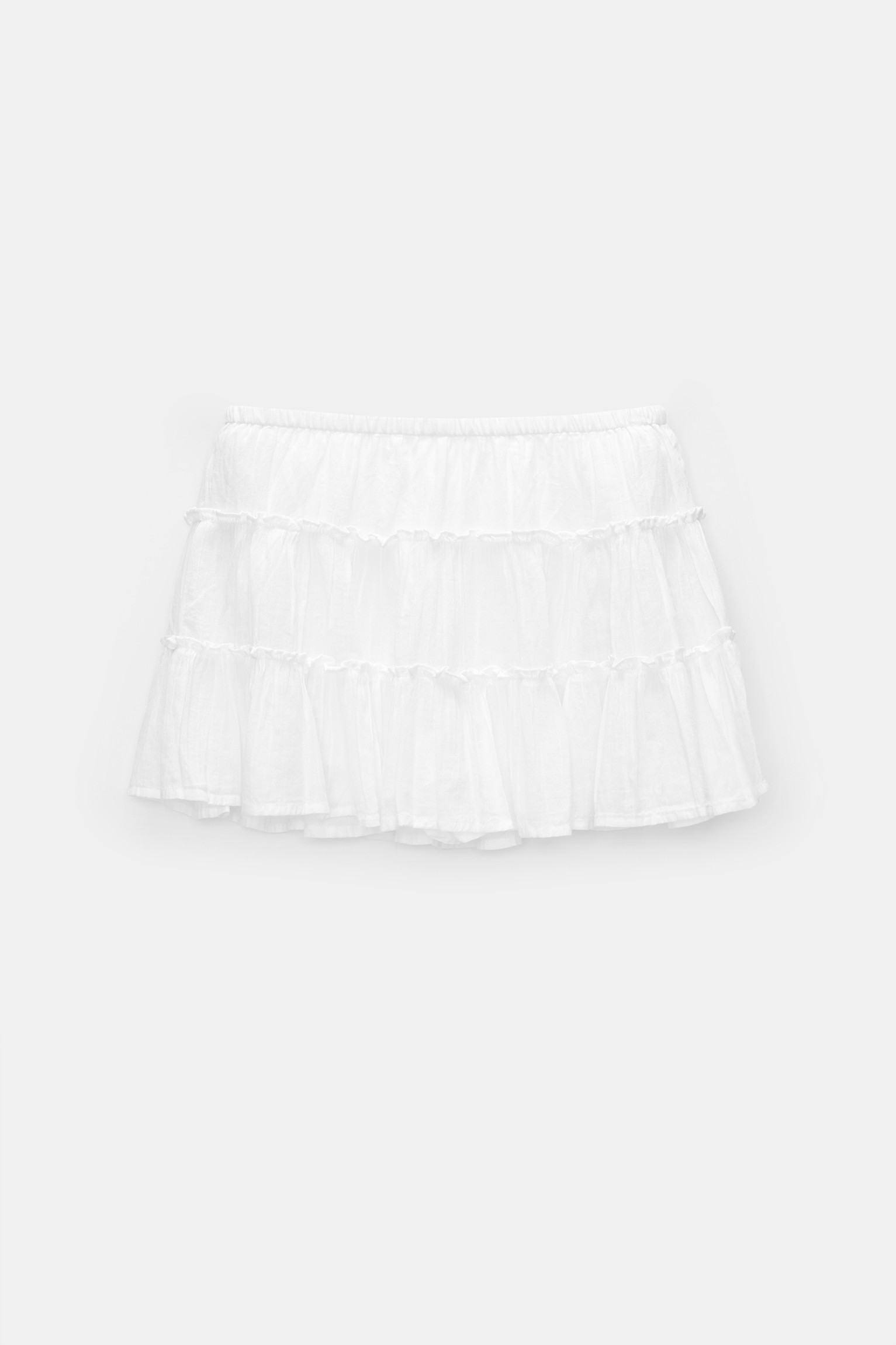 Rustic mini skirt with ruffles | PULL and BEAR UK