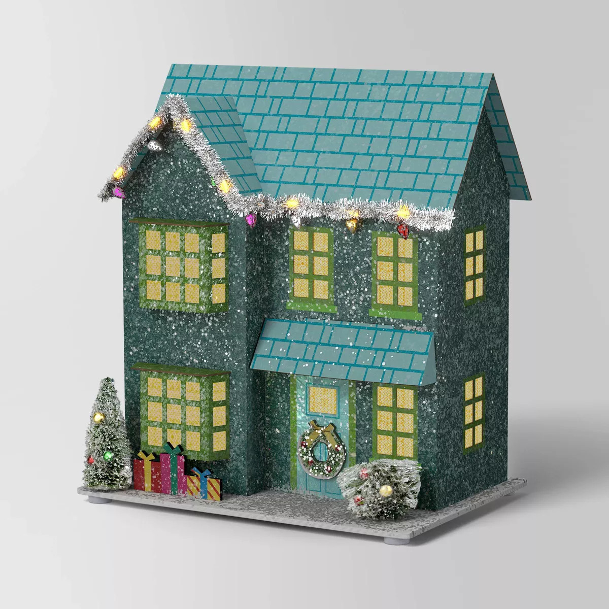 Christmas Glitter House Blue - Wondershop™ | Target