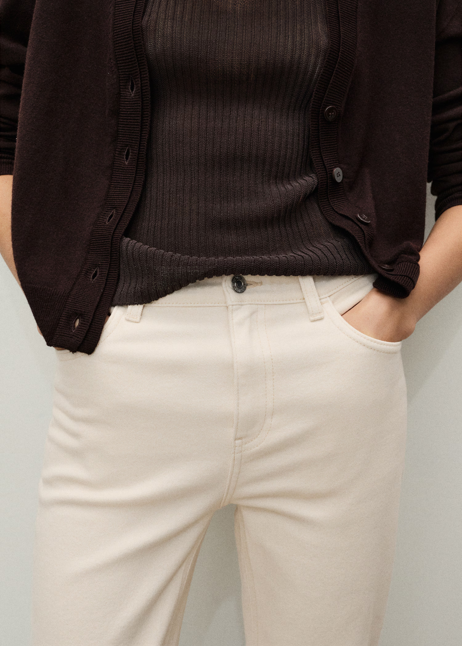 Newmom comfort high-rise jeans - Women | MANGO USA | Mango (US/MX/AU)