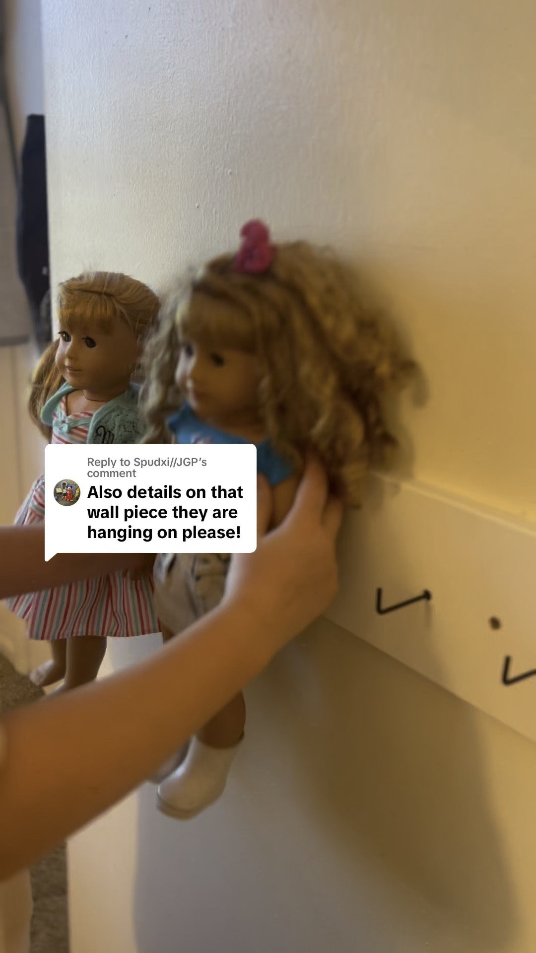 American girl doll organization! Hooks for hanging dolls  