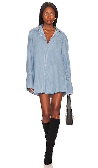 Dani Shirt Dress in Super Blue | Revolve Clothing (Global)