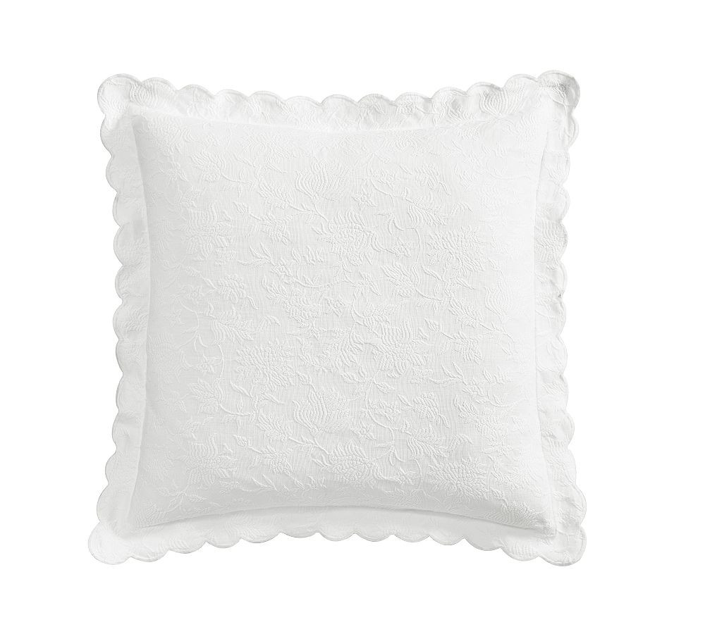 Abigail Scalloped Textured Shams | Pottery Barn (US)