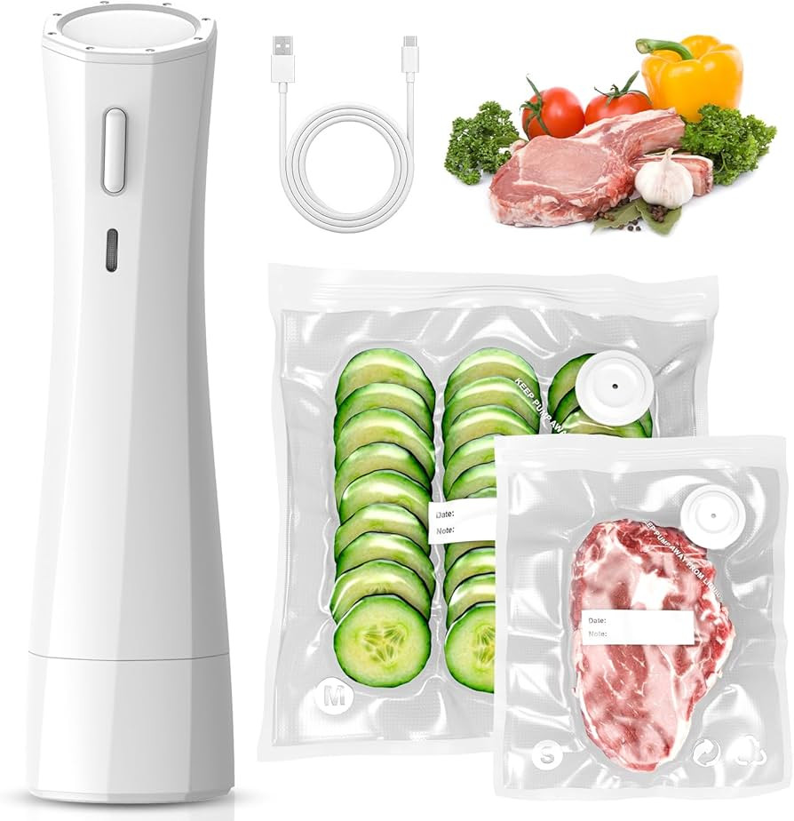 Handheld Vacuum Sealer for Food Storage: Portable Vacuum Sealing Machine - USB Rechargeable Cordl... | Amazon (US)