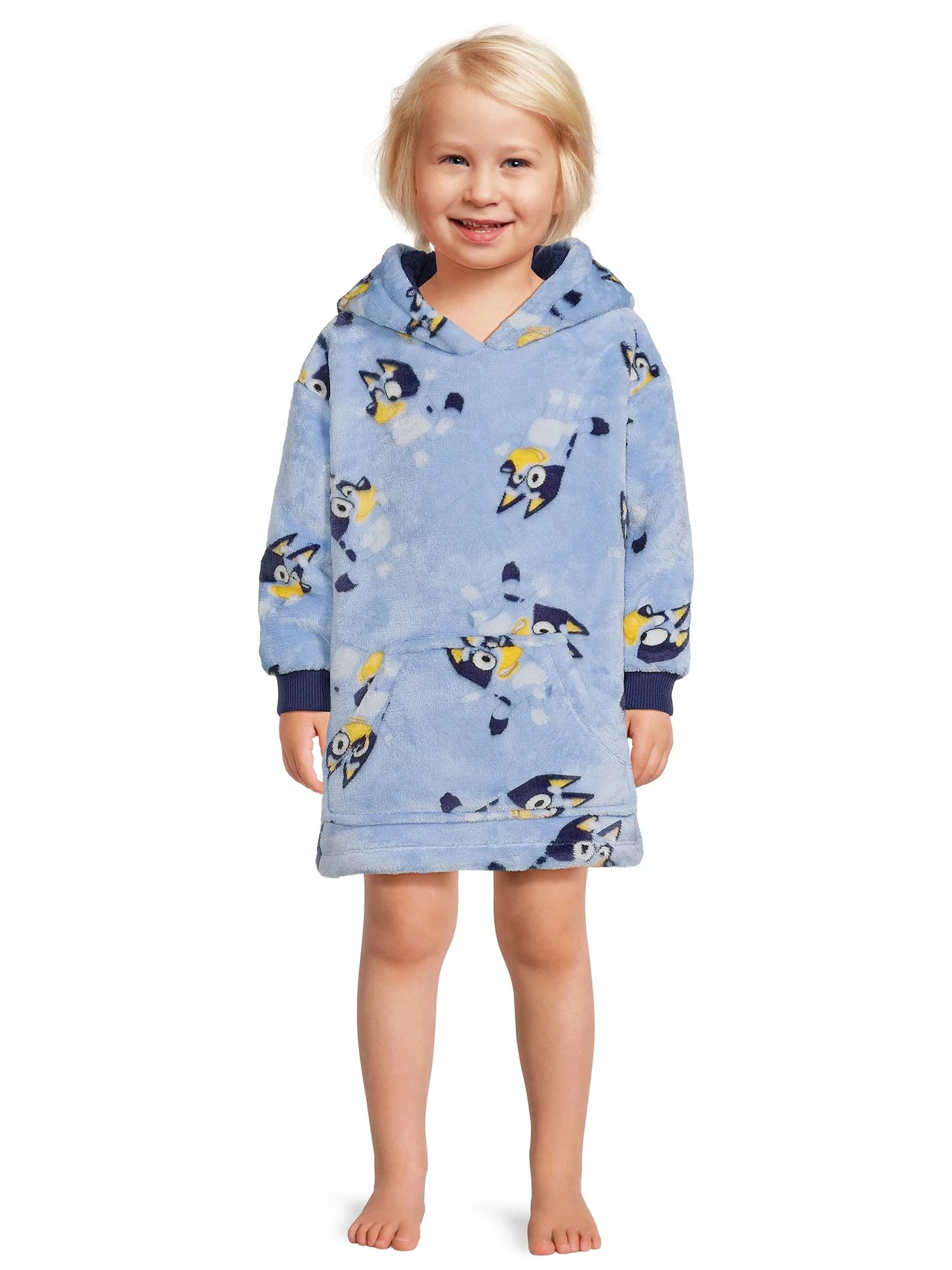 Bluey Toddler Girl Plush Pullover Hoodie, Sizes 12M-5T | Walmart (US)