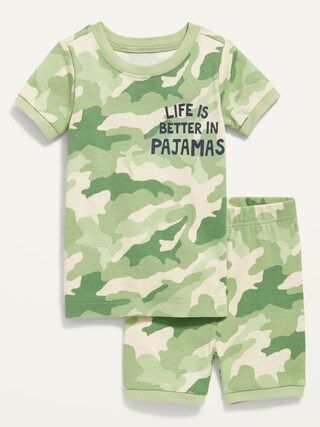 Unisex Printed Short-Sleeve Pajama Set for Toddler & Baby | Old Navy (US)