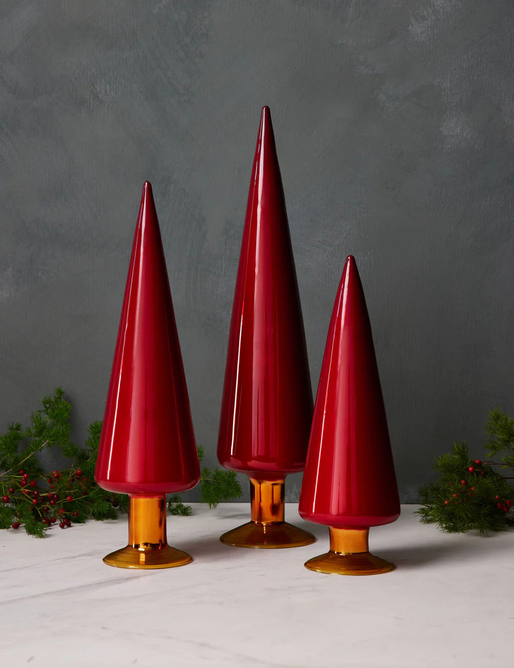 Cody Foster & Co Modern Glass Tree (Set Of 3) | Lulu and Georgia 