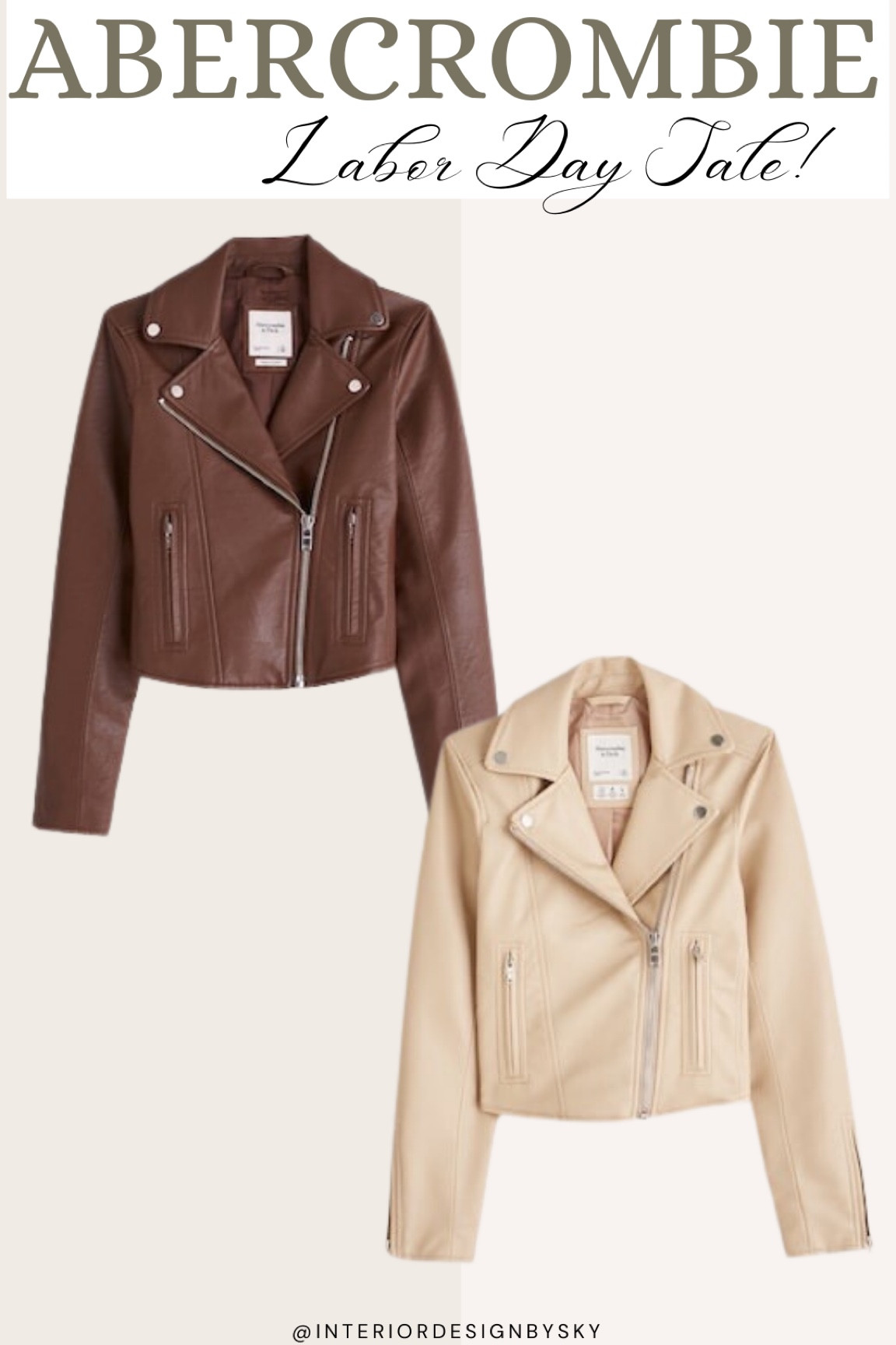 leather jacket is on sale for Labor Day & is perfect for the fall!!!!

#LTKunder100 #LTKsalealert #LTKSeasonal