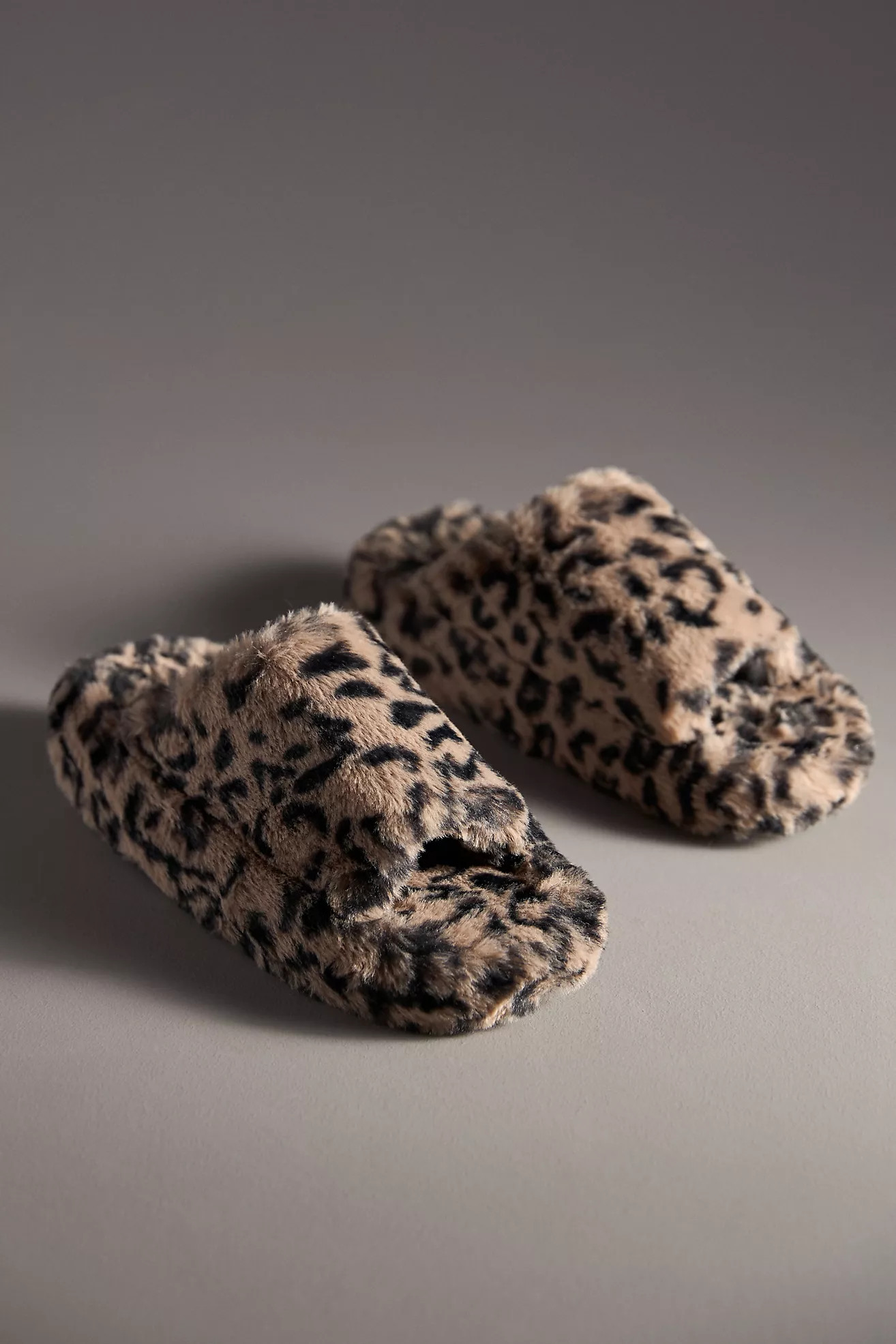 Maeve Fuzzy Platform Slippers | Anthropologie (US)