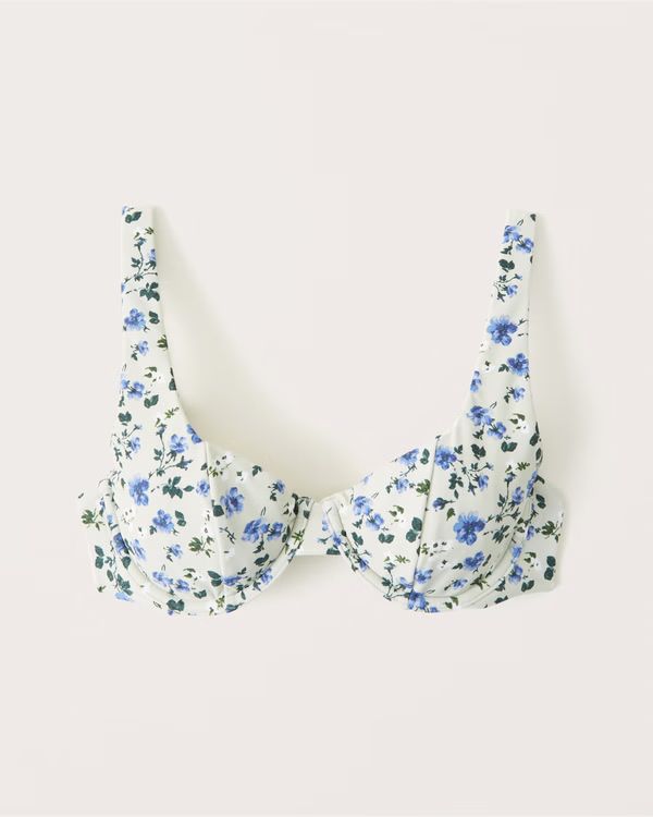 Wide Strap Underwire Bikini Top | Abercrombie & Fitch (UK)