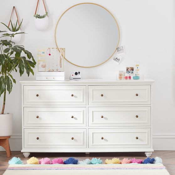 Chelsea 6-Drawer Wide Dresser (58.5w x 19d") | Pottery Barn Teen