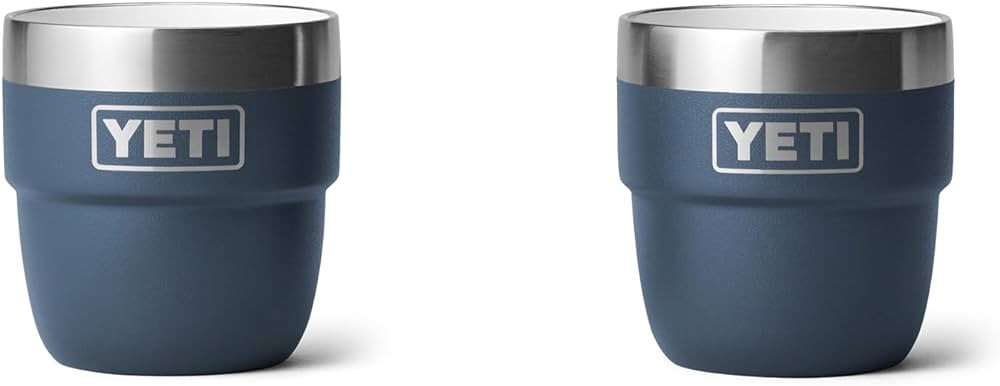 YETI Rambler 4 oz Stackable Cup, Stainless Steel, Vacuum Insulated Espresso/Coffee Cup, 2 Pack | Amazon (US)