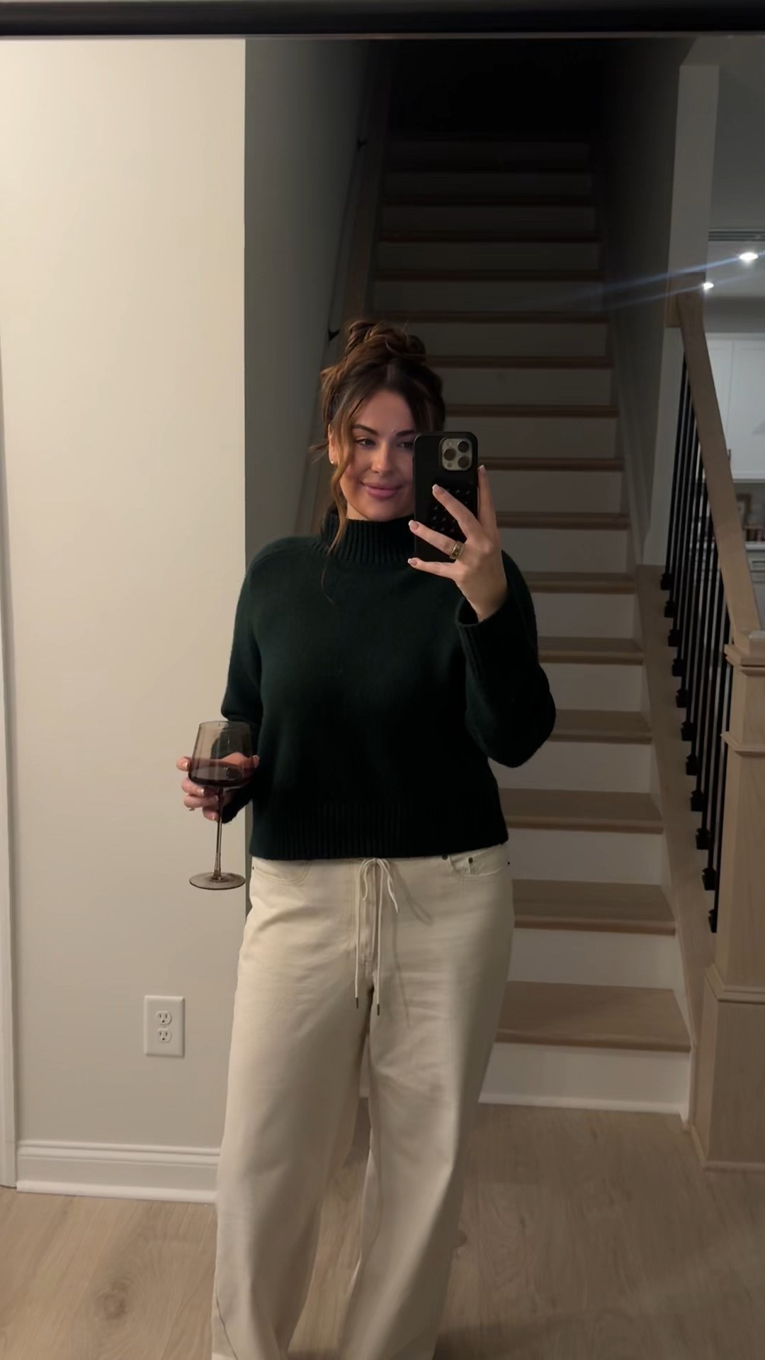 Casual winter outfit wearing large sweater and 32 denim! 

#LTKMidsize #LTKTall #LTKHoliday