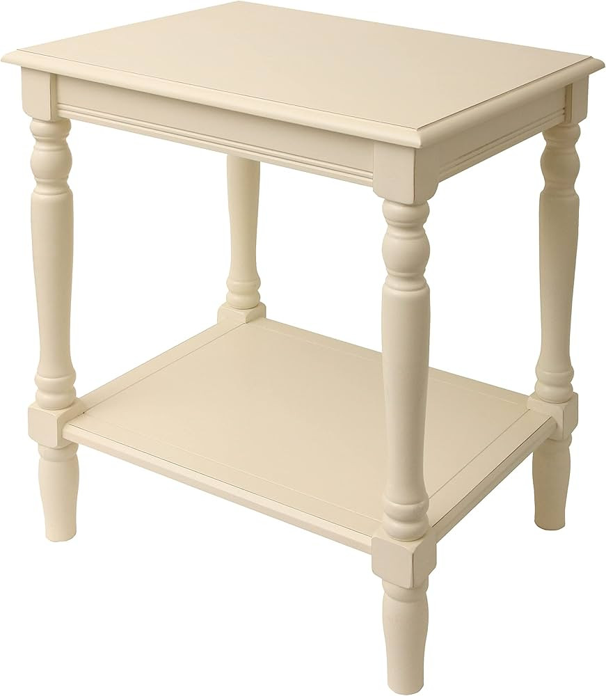 Decor Therapy Simplify 24" End Side Table, 19.5x15.75x24, White | Amazon (US)