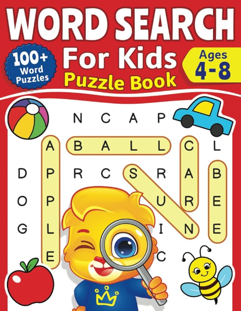 Word Search For Kids Puzzle Book: 100+ Word Puzzles | Fun Challenges For Children Ages 4-8 | Sear... | Amazon (US)
