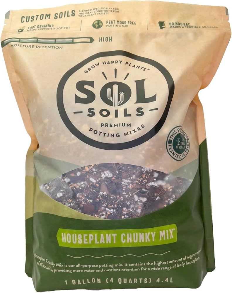 Sol Soils Houseplant Chunky Mix (1 Gallon) | Amazon (US)