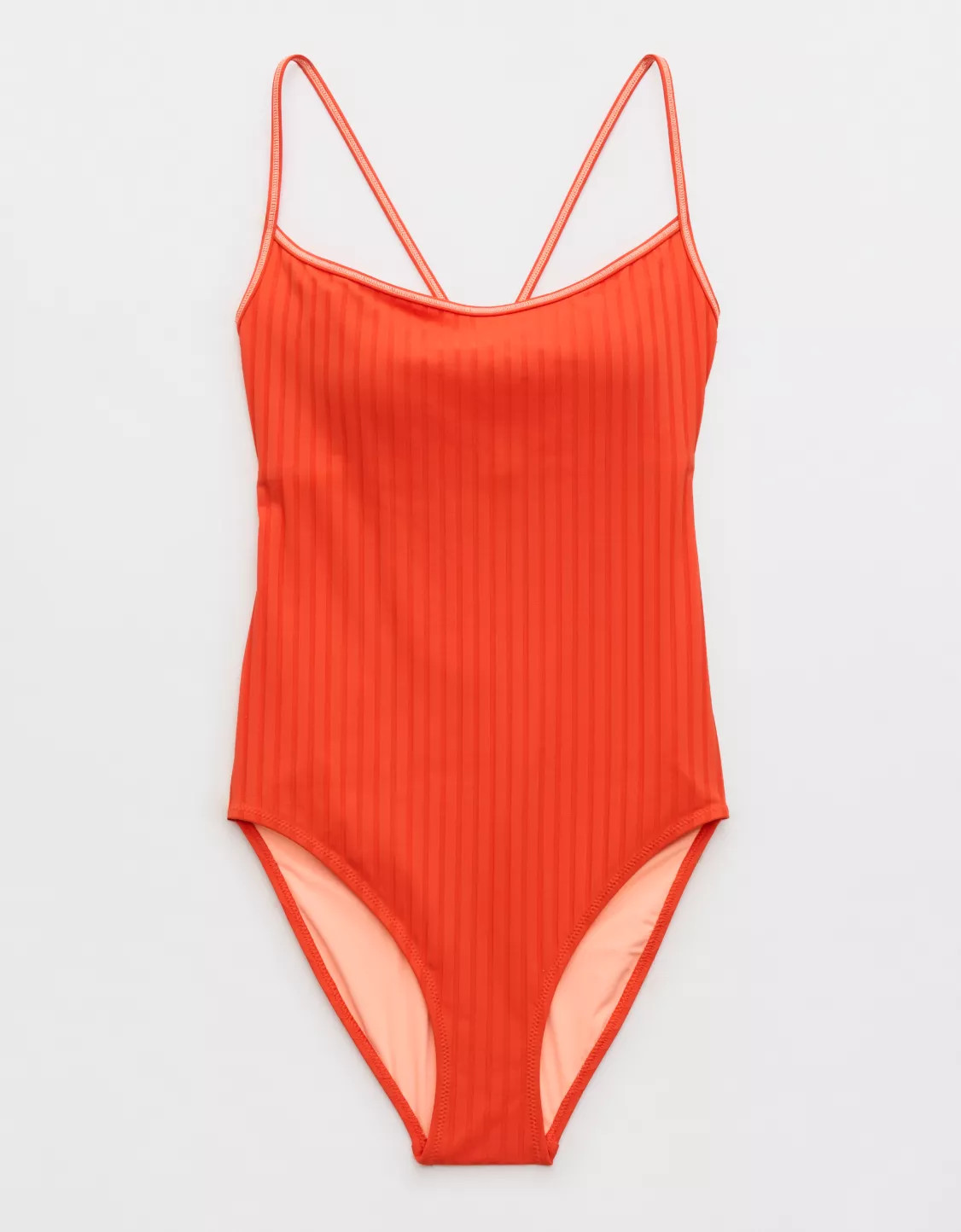 Aerie Scoop Ribbed Full Coverage One Piece Swimsuit | Aerie