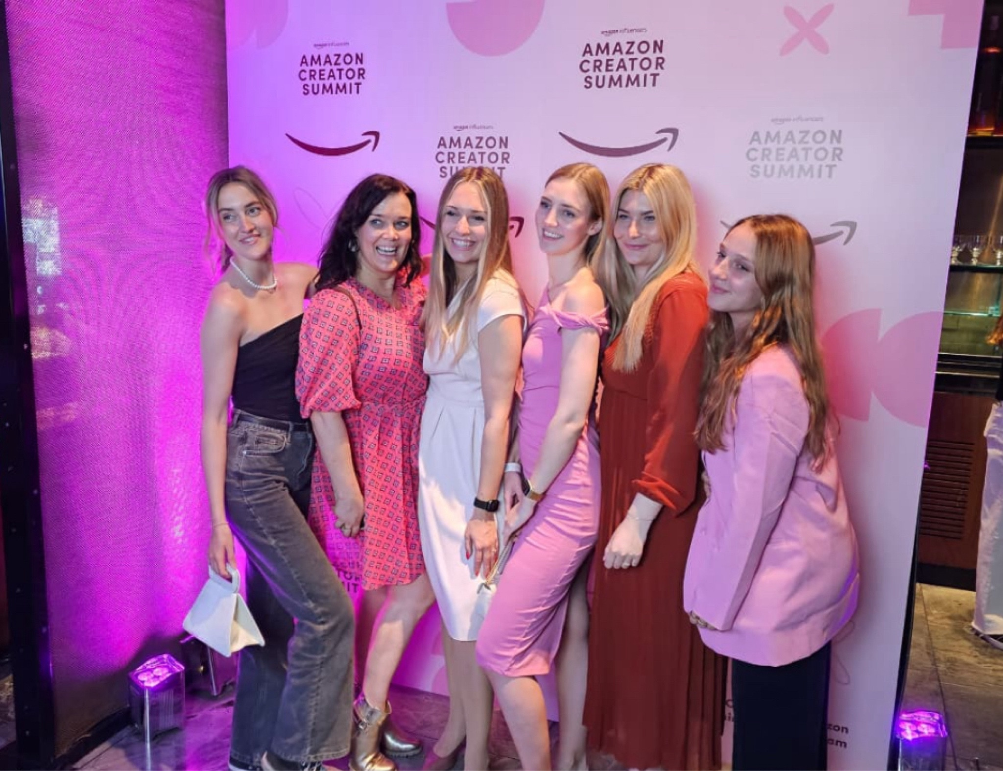 Pink dress party outfit