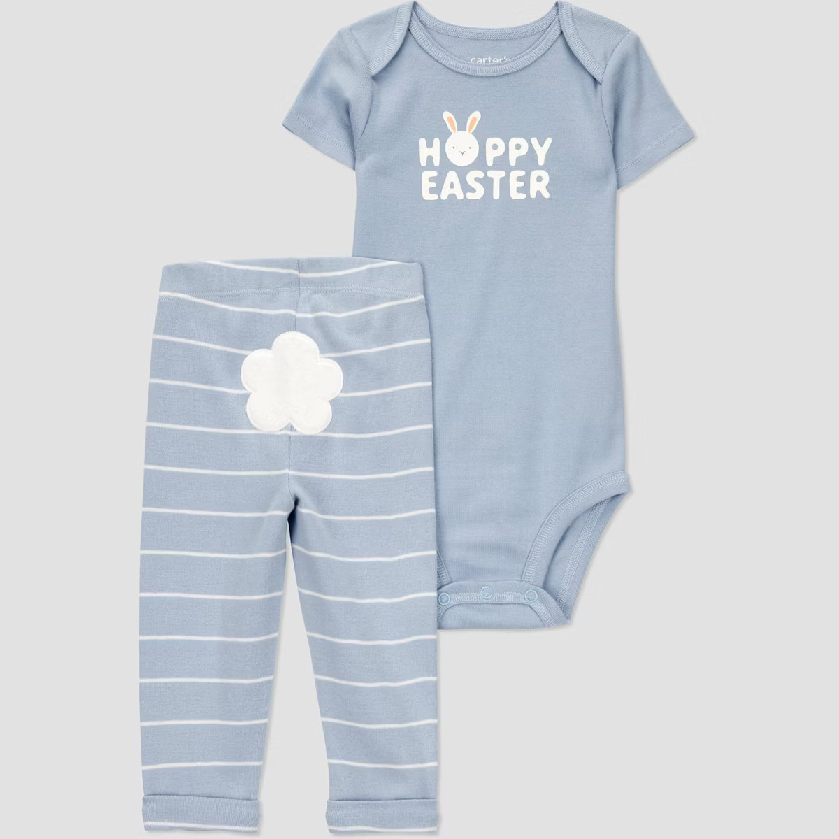 Carter's Just One You® Baby Boys' Easter Endcap Striped Top & Bottom Set - Blue | Target