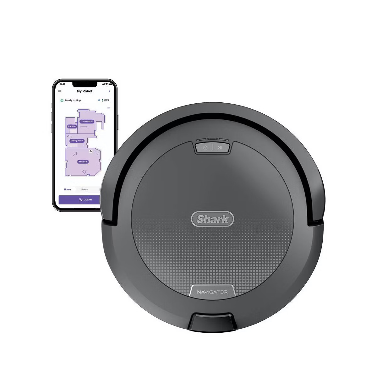 Shark Navigator Robot Vacuum with SmartPath Navigation and Self-Cleaning Brushroll Gray RV2110 | Target