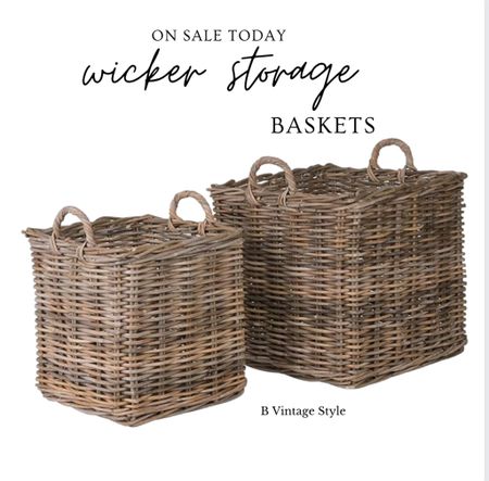 My fav storage baskets are on sale today!! 

#LTKsalealert #LTKfindsunder100 #LTKhome