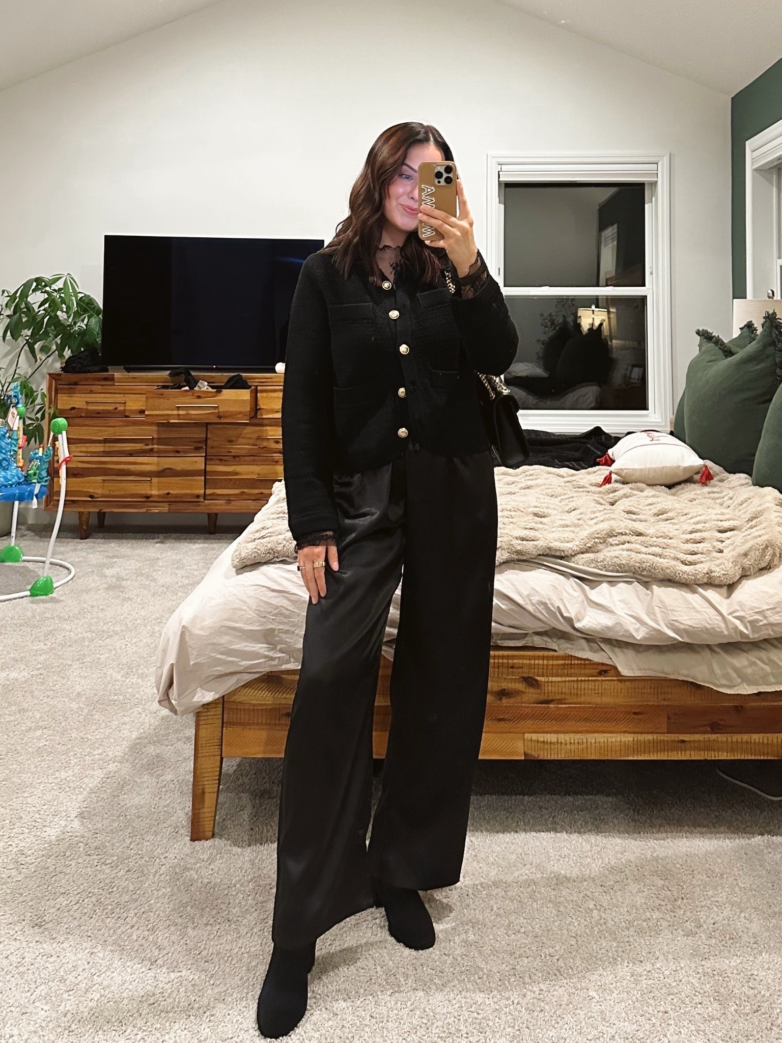 Holiday or NYE outfit option! Great for the theatre! Wearing a tops, m pants, my boots are tts + waterproof!

#LTKootd #LTKPetite #LTKHoliday