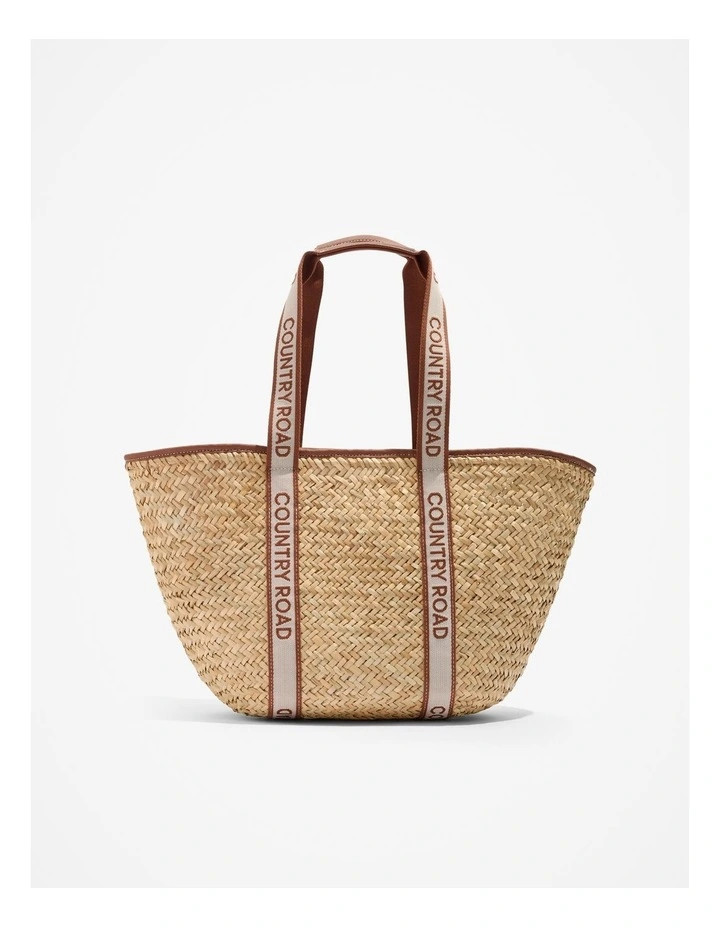 Extra Large Branded Tote in Tan | Myer
