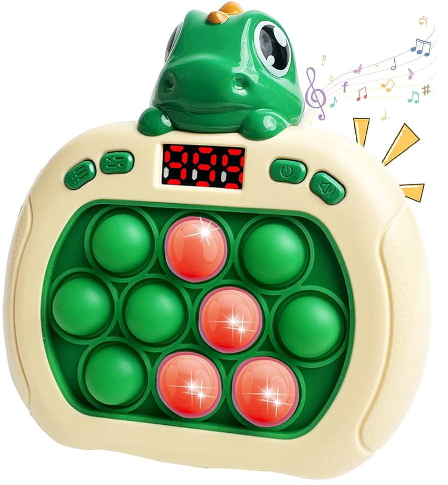 Dinosaur Quick Push Bubble Game,Pop Fidget Light up Puzzle Game Sensory Toys,Halloween Dinosaur T... | Amazon (US)