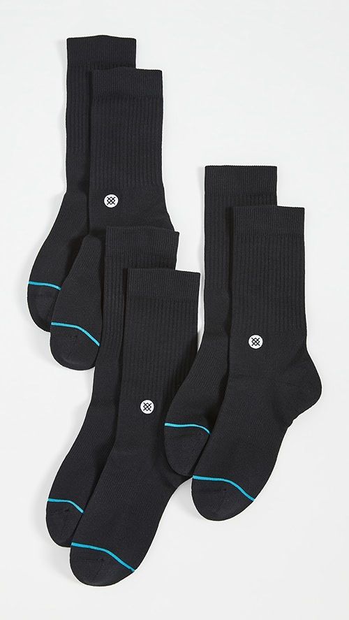 STANCE Icon 3 Pack Crew Socks | SHOPBOP | Shopbop