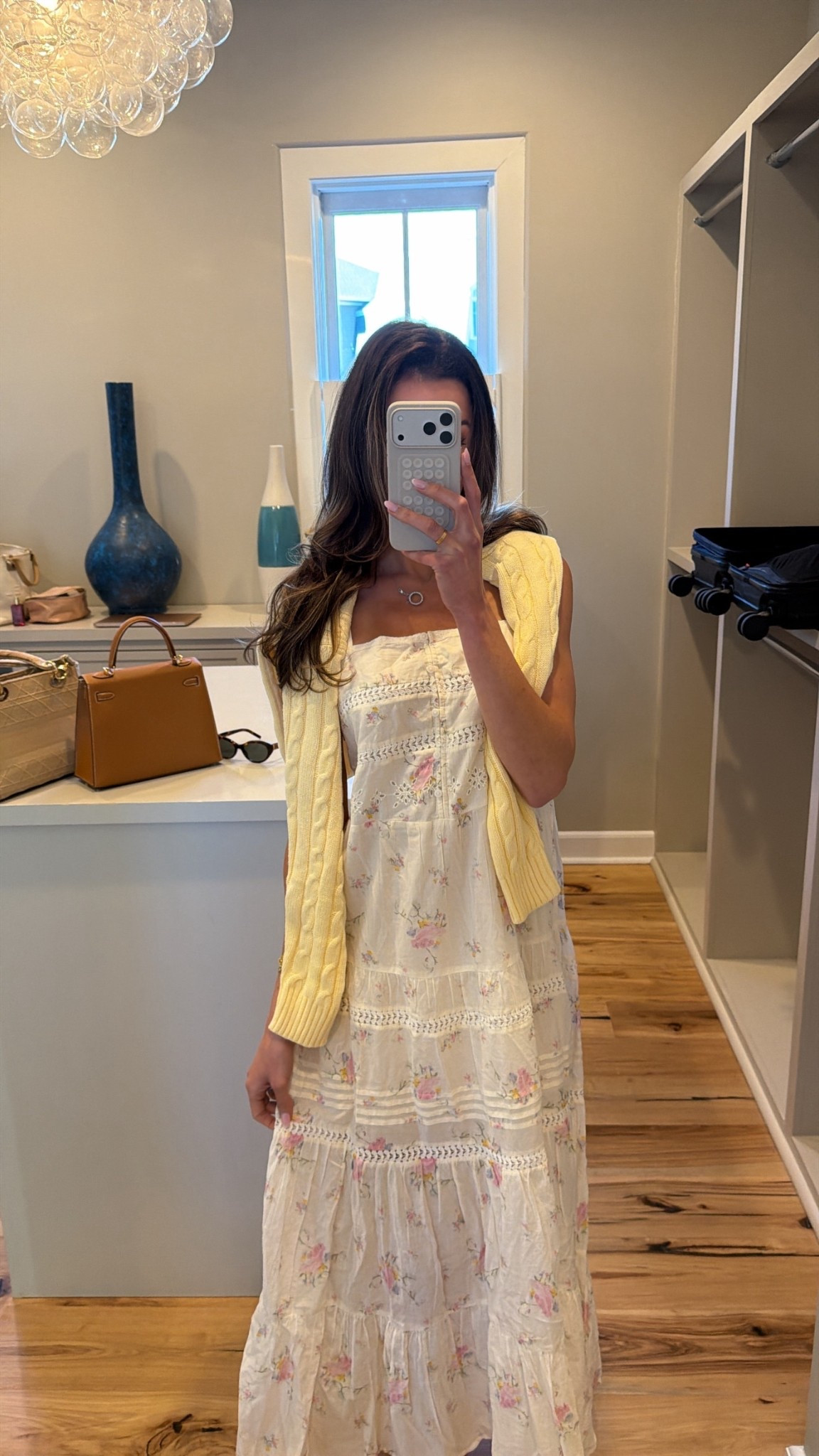 A spring moment 🌸💛

Sweater size medium 
Dress size small ✨

#LTKSeasonal #LTKootd #LTKTravel