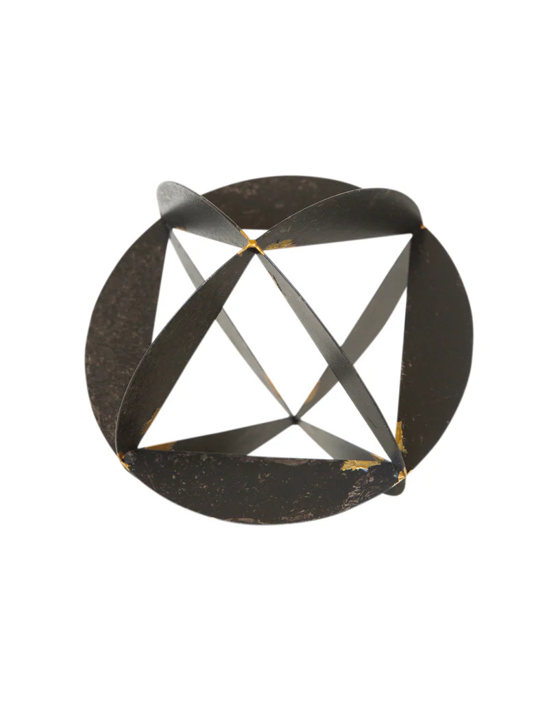 Brass Accented Metal Object | McGee & Co.