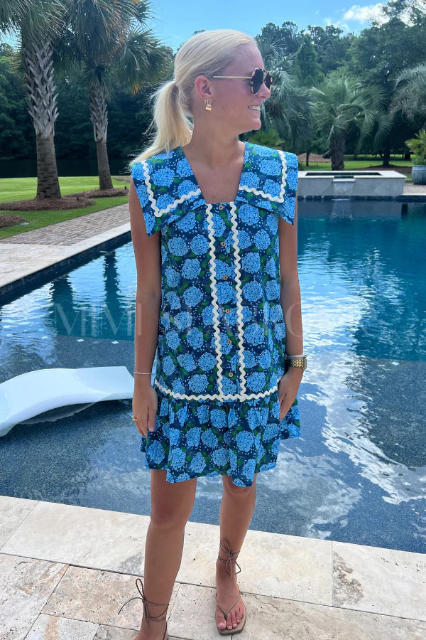 Danielle dress, navy | Mimi Seabrook