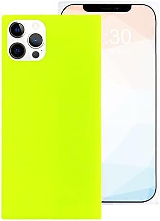 Omorro for Neon Phone Square iPhone 12 Pro Max Case for Women, Bright Fluorescence Luxury Designe... | Amazon (US)