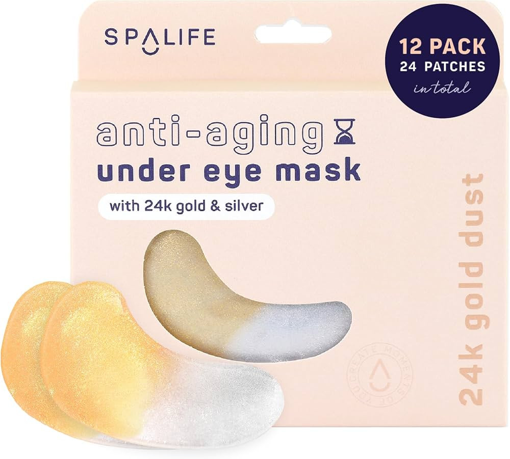 SpaLife Beauty Anti-Aging Under Eye Masks – Hydrogel Eye Patches for Fine Lines, Dryness, & Dul... | Amazon (US)