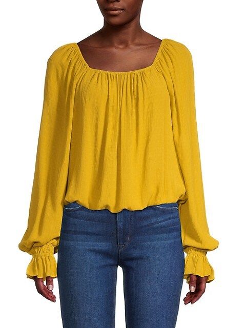 Bell-Sleeve Gathered Top | Saks Fifth Avenue OFF 5TH