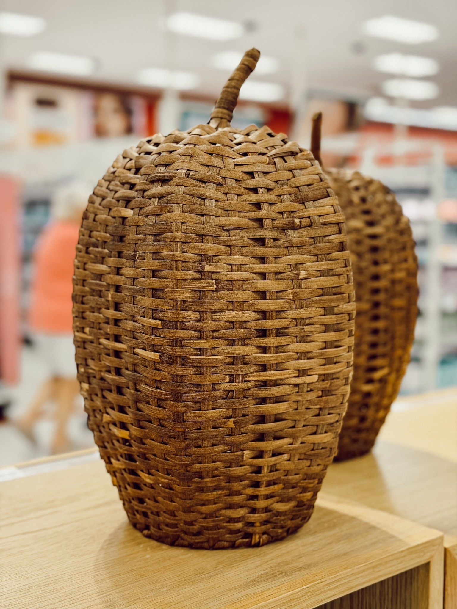 This rattan pumpkin almost came home with me. I adore the shape…looks vintage! #target #targetambassador

#LTKHome #LTKSeasonal