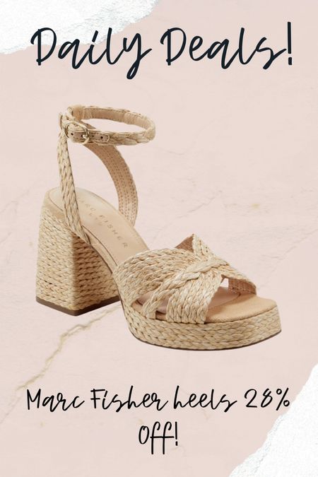 Marc fisher heels on sale, raffia heels 

#LTKFindsUnder100 #LTKShoeCrush #LTKSaleAlert