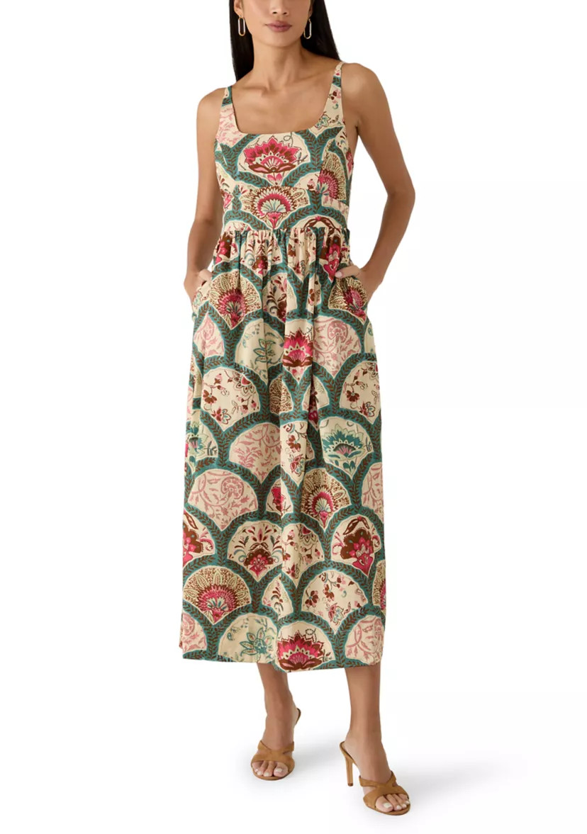 Petite Sleeveless Scoop Neck Maxi Dress | Belk