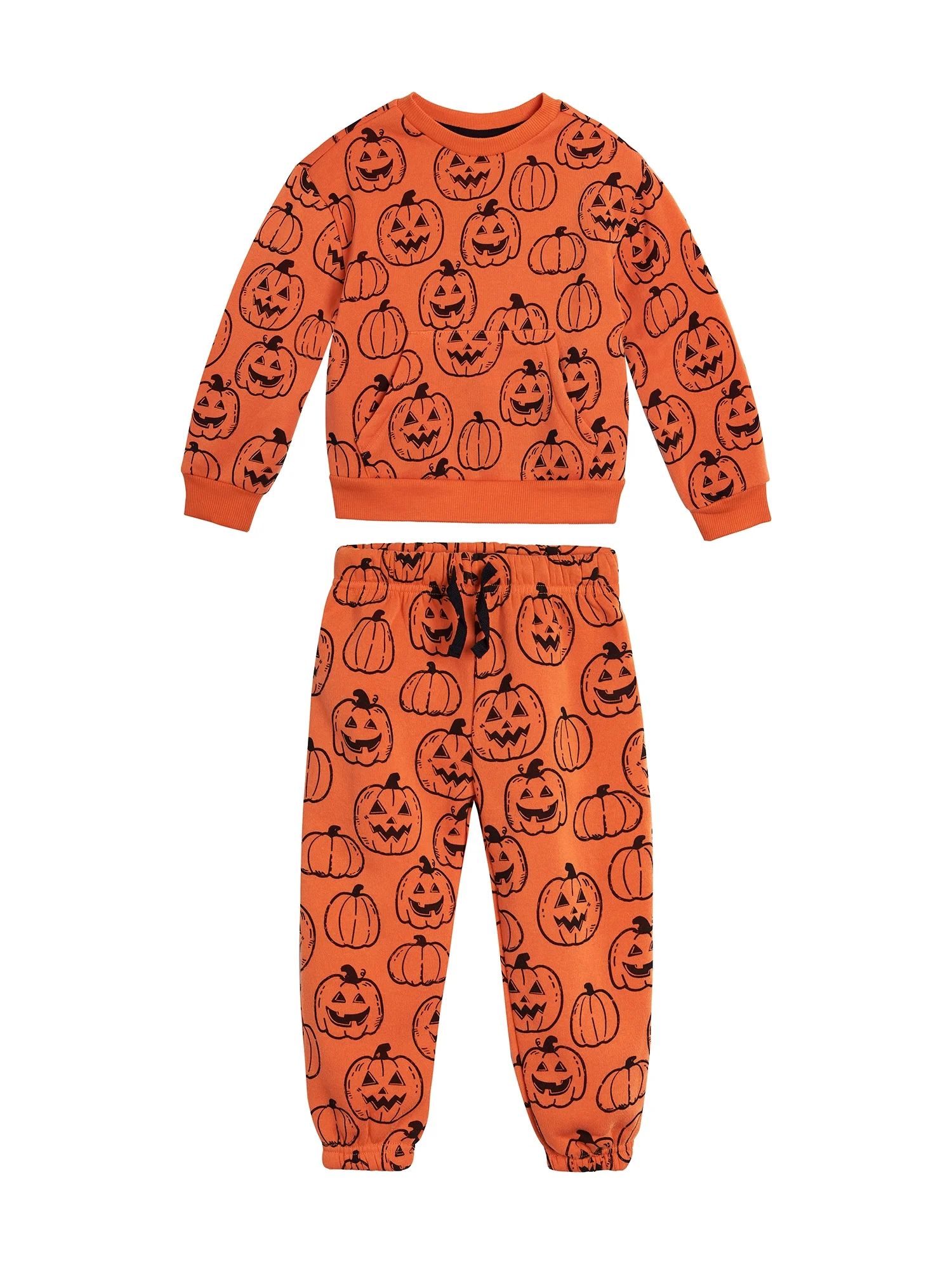 Wonder Nation Toddler Boy Halloween Sweat Set, Sizes 2T-5T | Walmart (US)