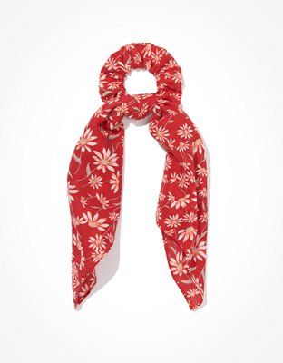 AEO Floral Scarf Scrunchie | American Eagle Outfitters (US & CA)