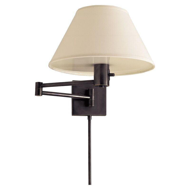 Classic Swing-Arm Sconce, Bronze | One Kings Lane