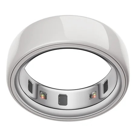 Oura Ring 4 Ceramic, Cloud, Size 15, Smart Wearable, Sleep, Fitness & Heart Rate Tracker, 8-Day Battery (Size Before You Buy) | Walmart (US)