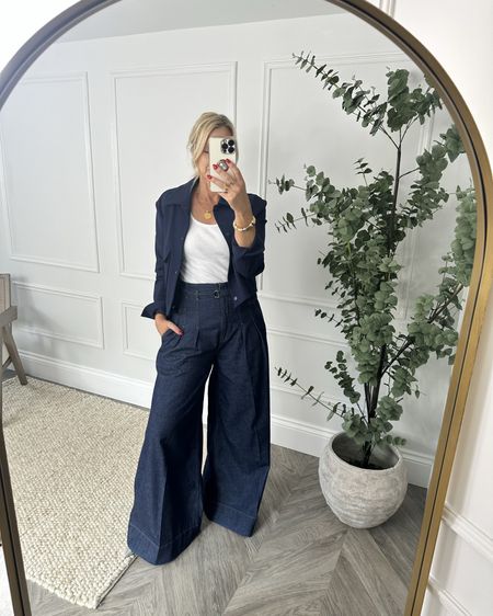Easy to wear statement jeans. I’m a uk 8 (waist), 10 on the thighs and I’m wearing a size 8 and they’re a generous fit
Teamed with Monica Vinader jewellery. 
Use code MURRELL20 for 20% off Monica Vinader jewellery. 
My jacket is last years from cos (now sold out) so I’ve linked some similar ones. 

#LTKuk #LTKeurope #LTKstyletip