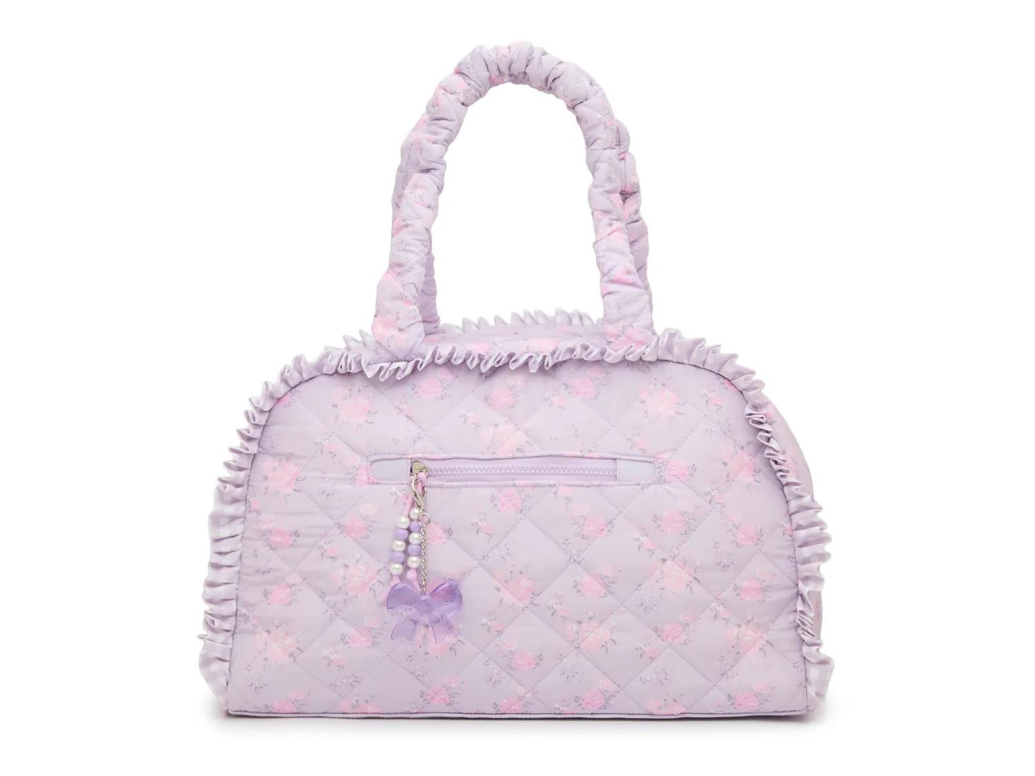 OMG Accessories Floral Quilted Duffle Bag | Girl's | Purple | Size One Size | Handbags | DSW