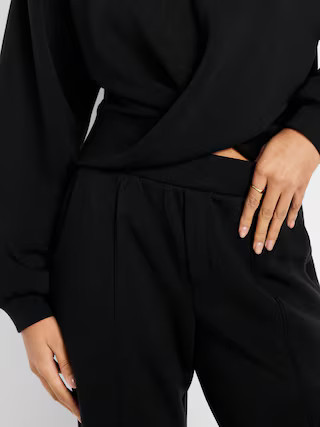 Bounce Fleece Twist-Front Top | Old Navy (US)